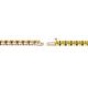 2 - Cliona 2.40 mm Yellow Sapphire Eternity Tennis Bracelet 