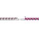 2 - Cliona 2.70 mm Pink Sapphire Eternity Tennis Bracelet 