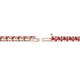 2 - Cliona 2.70 mm Pink Tourmaline Eternity Tennis Bracelet 