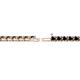 2 - Cliona 2.70 mm Black Diamond Eternity Tennis Bracelet 