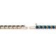 2 - Cliona 2.70 mm Blue Diamond Eternity Tennis Bracelet 
