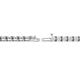 2 - Cliona 2.70 mm White Sapphire Eternity Tennis Bracelet 