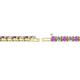 2 - Cliona 2.70 mm Amethyst and Diamond Eternity Tennis Bracelet 