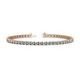 1 - Cliona 3.00 mm Aquamarine Eternity Tennis Bracelet 