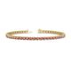 1 - Cliona 3.00 mm Pink Tourmaline Eternity Tennis Bracelet 