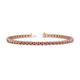 1 - Cliona 3.00 mm Pink Tourmaline Eternity Tennis Bracelet 