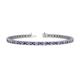 1 - Cliona 3.00 mm Tanzanite and Diamond Eternity Tennis Bracelet 