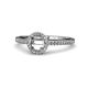 1 - Syna Signature Semi Mount Halo Engagement Ring 