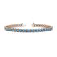 1 - Cliona 3.30 mm Blue Topaz Eternity Tennis Bracelet 