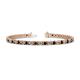 1 - Cliona 3.30 mm Red Garnet and Diamond Eternity Tennis Bracelet 