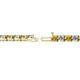 2 - Cliona 3.6 mm Citrine and Diamond Eternity Tennis Bracelet 