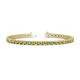 1 - Cliona 3.6 mm Yellow and White Diamond Eternity Tennis Bracelet 