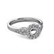 3 - Kallista Signature Semi Mount Halo Engagement Ring 