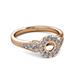 3 - Kallista Signature Semi Mount Halo Engagement Ring 