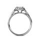 5 - Kallista Signature Semi Mount Halo Engagement Ring 