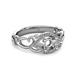 3 - Fineena Signature Semi Mount Swirl Engagement Ring 