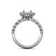 5 - Aelan Signature Semi Mount Floral Halo Engagement Ring 