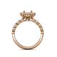 5 - Aelan Signature Semi Mount Floral Halo Engagement Ring 