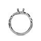 5 - Fineena Signature Semi Mount Swirl Engagement Ring 