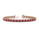 1 - Cliona 4.10 mm Ruby Eternity Tennis Bracelet 