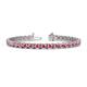 1 - Cliona 4.10 mm Pink Tourmaline Eternity Tennis Bracelet 