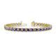 1 - Cliona 4.10 mm Iolite Eternity Tennis Bracelet 