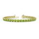 1 - Cliona 4.10 mm Peridot Eternity Tennis Bracelet 