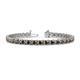 1 - Cliona 4.10 mm Smoky Quartz Eternity Tennis Bracelet 