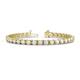 1 - Cliona 4.10 mm White Sapphire Eternity Tennis Bracelet 