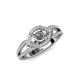 4 - Liora Signature Semi Mount Eye Halo Engagement Ring 