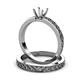 3 - Maren Classic Semi Mount Solitaire Bridal Set Ring 