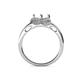 5 - Anneka Signature Semi Mount Halo Engagement Ring 