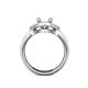 5 - Liora Signature Semi Mount Eye Halo Engagement Ring 