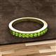 2 - Kathiryn 2.30 mm Peridot 11 Stone Wedding Band 
