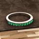 2 - Kathiryn 2.30 mm Emerald 11 Stone Wedding Band 