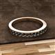 2 - Kathiryn 2.30 mm Black Diamond 11 Stone Wedding Band 