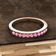 2 - Kathiryn 2.30 mm Pink Sapphire 11 Stone Wedding Band 