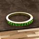 2 - Kathiryn 2.30 mm Green Garnet 11 Stone Wedding Band 