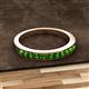 2 - Kathiryn 2.30 mm Green Garnet 11 Stone Wedding Band 