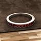 2 - Kathiryn 2.30 mm Red Garnet 11 Stone Wedding Band 