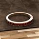 2 - Kathiryn 2.30 mm Red Garnet 11 Stone Wedding Band 