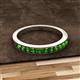 2 - Kathiryn 2.30 mm Green Garnet 11 Stone Wedding Band 