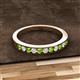 2 - Kathiryn 2.30 mm Peridot and Diamond 11 Stone Wedding Band 