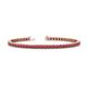 1 - Leslie 3.40 mm Ruby Eternity Tennis Bracelet 