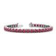 1 - Leslie 4.00 mm Ruby Eternity Tennis Bracelet 