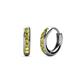 1 - Cianna Petite Yellow Diamond Hoop Earrings 
