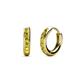 1 - Cianna Petite Yellow Diamond Hoop Earrings 