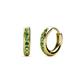 1 - Cianna Petite Green Garnet Hoop Earrings 