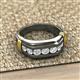 3 - Brad Diamond 7 Stone Men Wedding Ring 