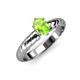 3 - Eudora Classic 7x5 mm Oval Shape Peridot Solitaire Engagement Ring 